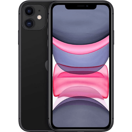 Apple iPhone 11 Black - Voorkant & achterkant