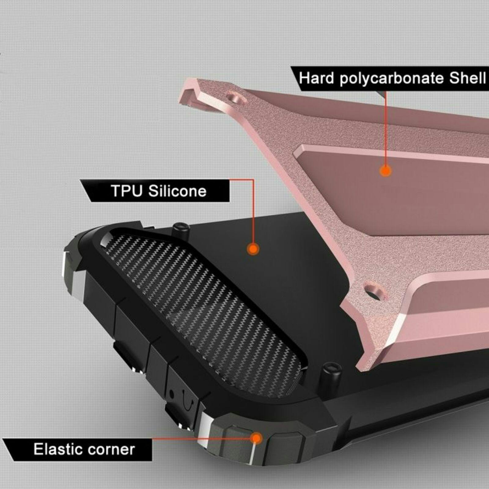 CaseBody iPhone 6 / 6s Hoesje Steel Armor Roségoud