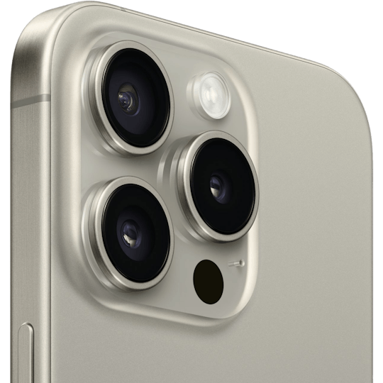 Apple iPhone 15 Pro camera titanium grijs