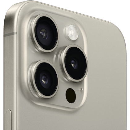 Apple iPhone 15 Pro Natural Titanium - Achterkant