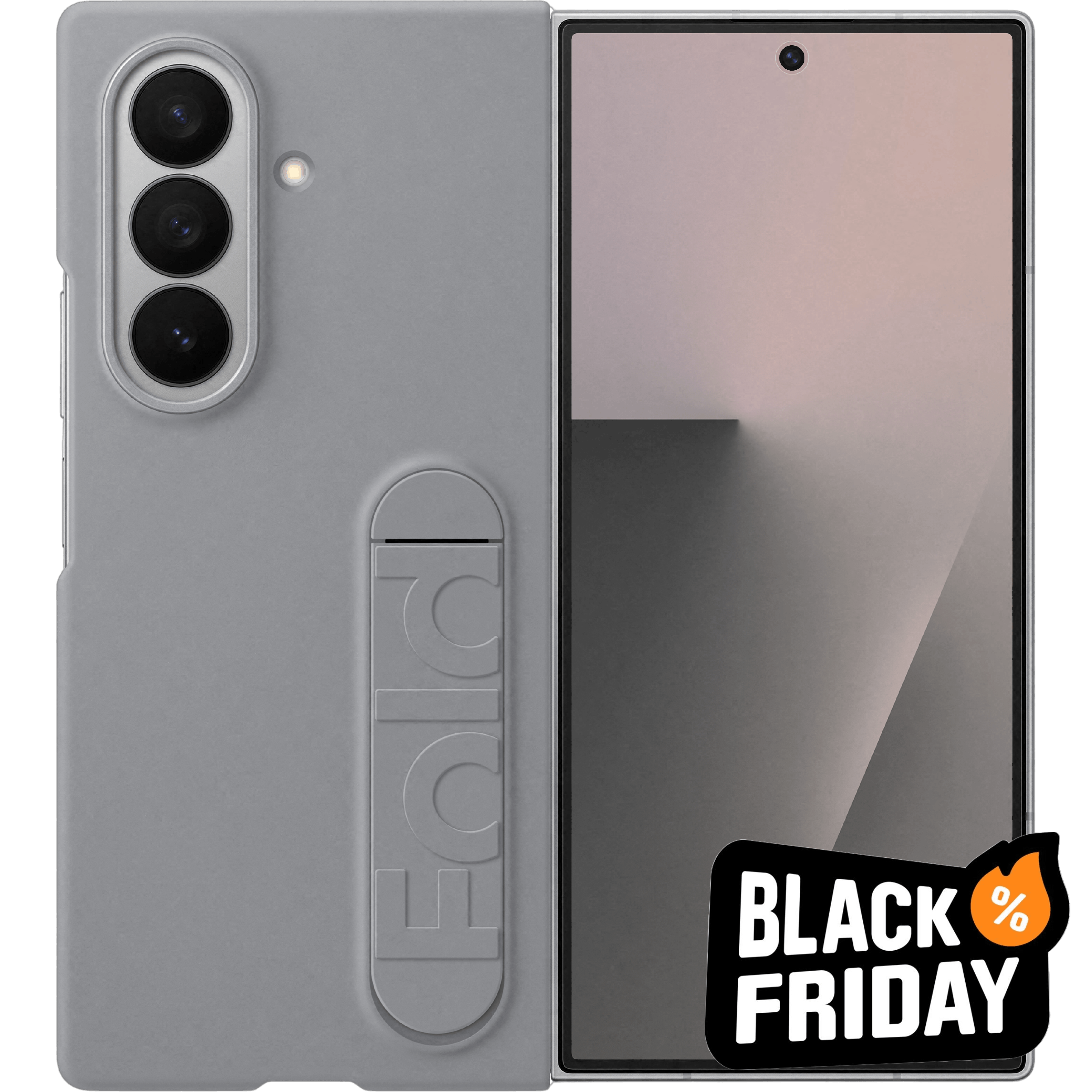 Samsung Galaxy Z Fold7 Siliconen Case Grijs