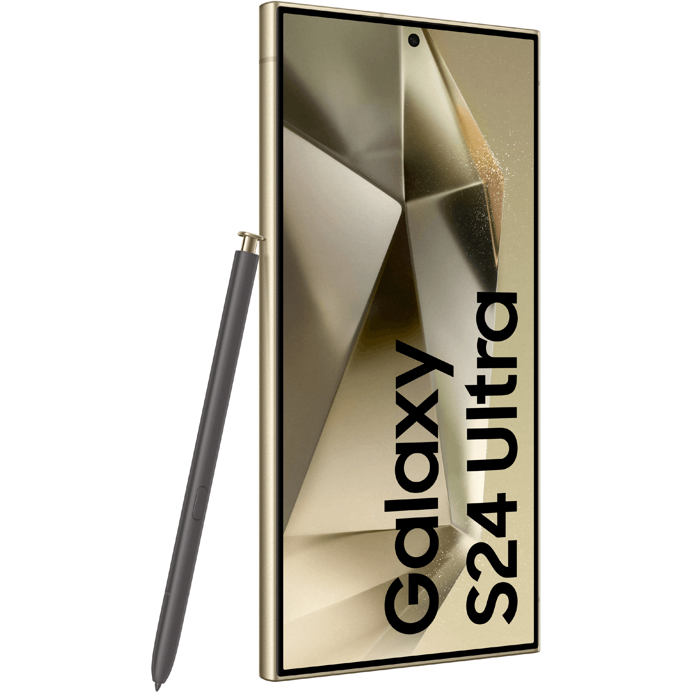 Samsung Galaxy S24 Ultra Titanium Yellow - Aanzicht vanaf links