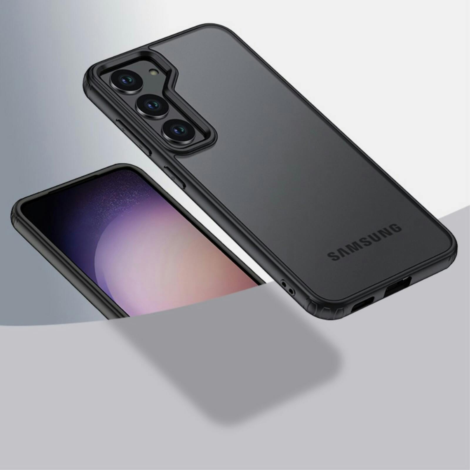 CaseBody Samsung Galaxy S24 Airbag Schokbestendig Hoesje Zwart