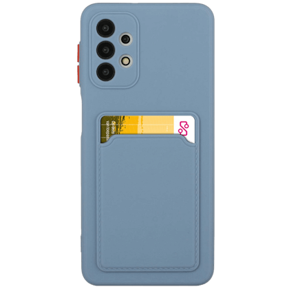 CaseBody Samsung Galaxy A32 5G Telefoonhoesje met Kaarthouder Grijsblauw