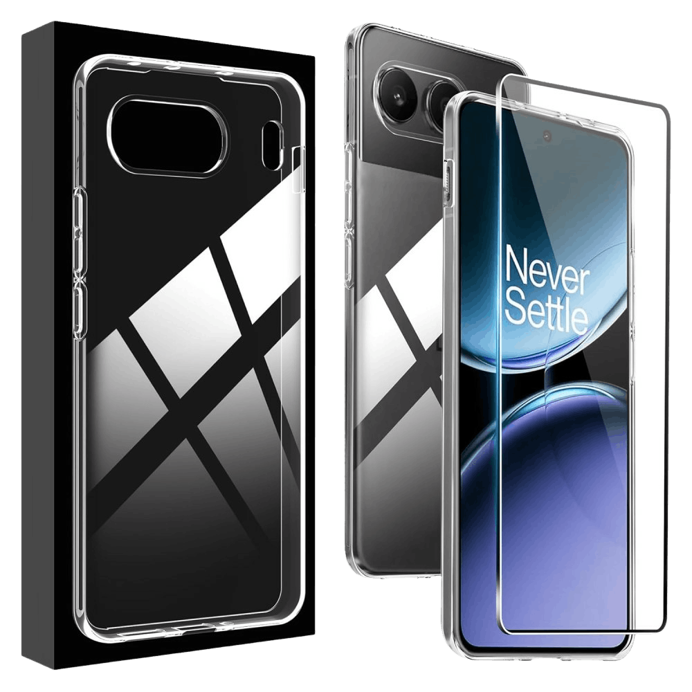 Mocaa OnePlus Nord 4 Clear Case + Glass Screenprotector Transparant