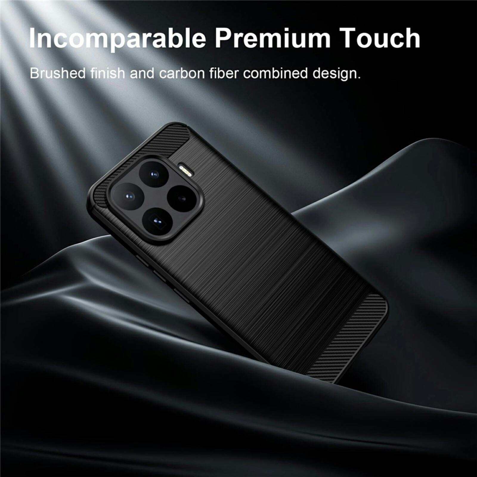 Mocaa Xiaomi 17T Pro Brushed Beschermhoesje Zwart