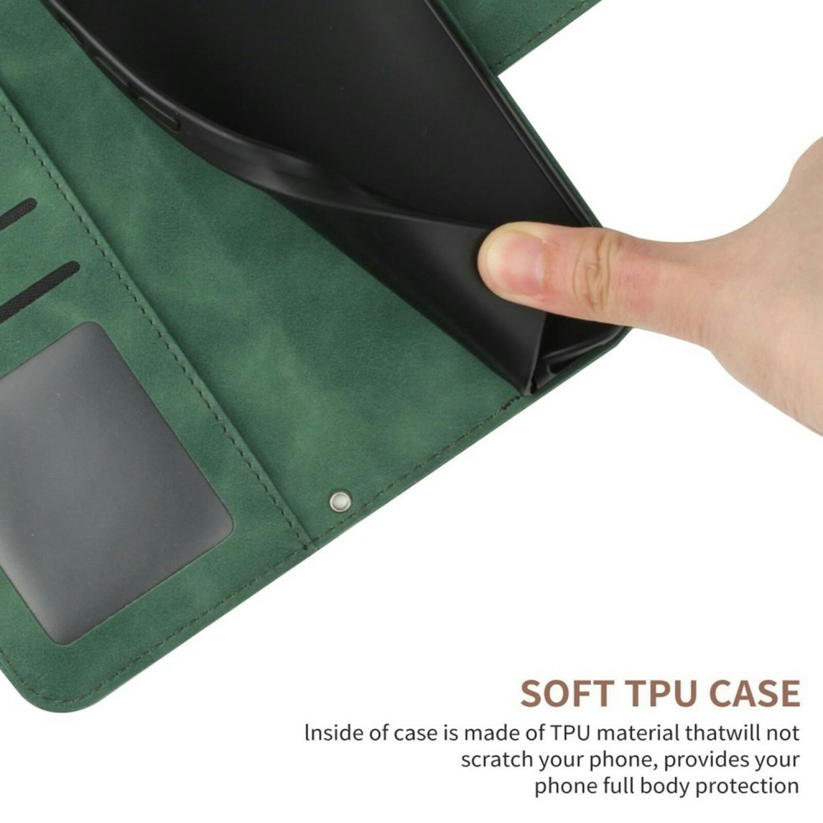 Mocaa Samsung Galaxy A16 Sunflower Bookcase met Koord Groen