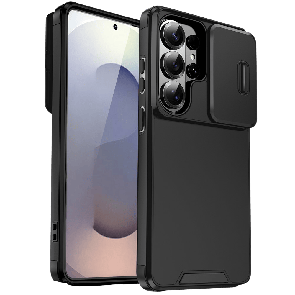 Comfycase Samsung Galaxy S26 Ultra Stevig Beschermhoesje met Camerabeschermer Zwart
