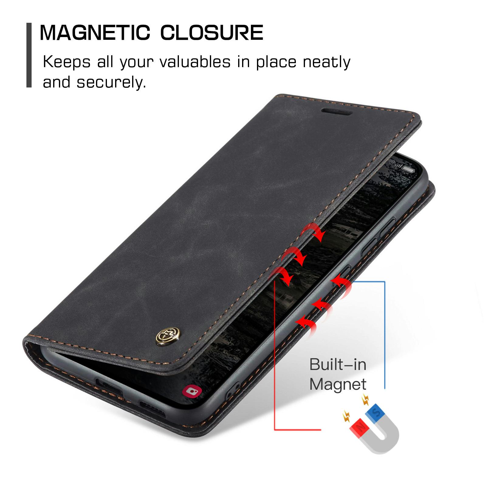 Caseme Samsung Galaxy S25 FE Business Bookcase Hoesje Zwart