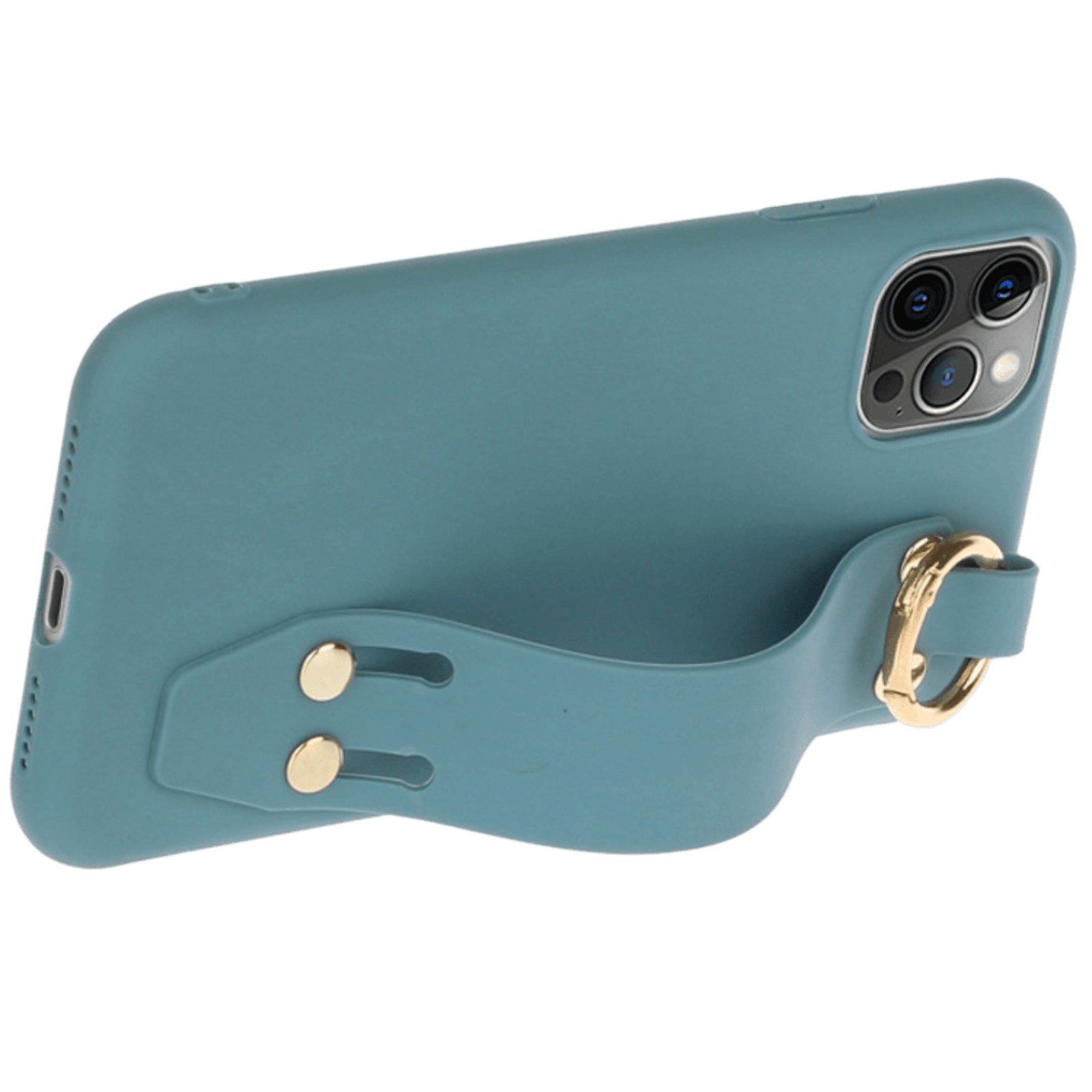 Comfycase iPhone 12 Pro Max Strap Holder Case Donkerblauw