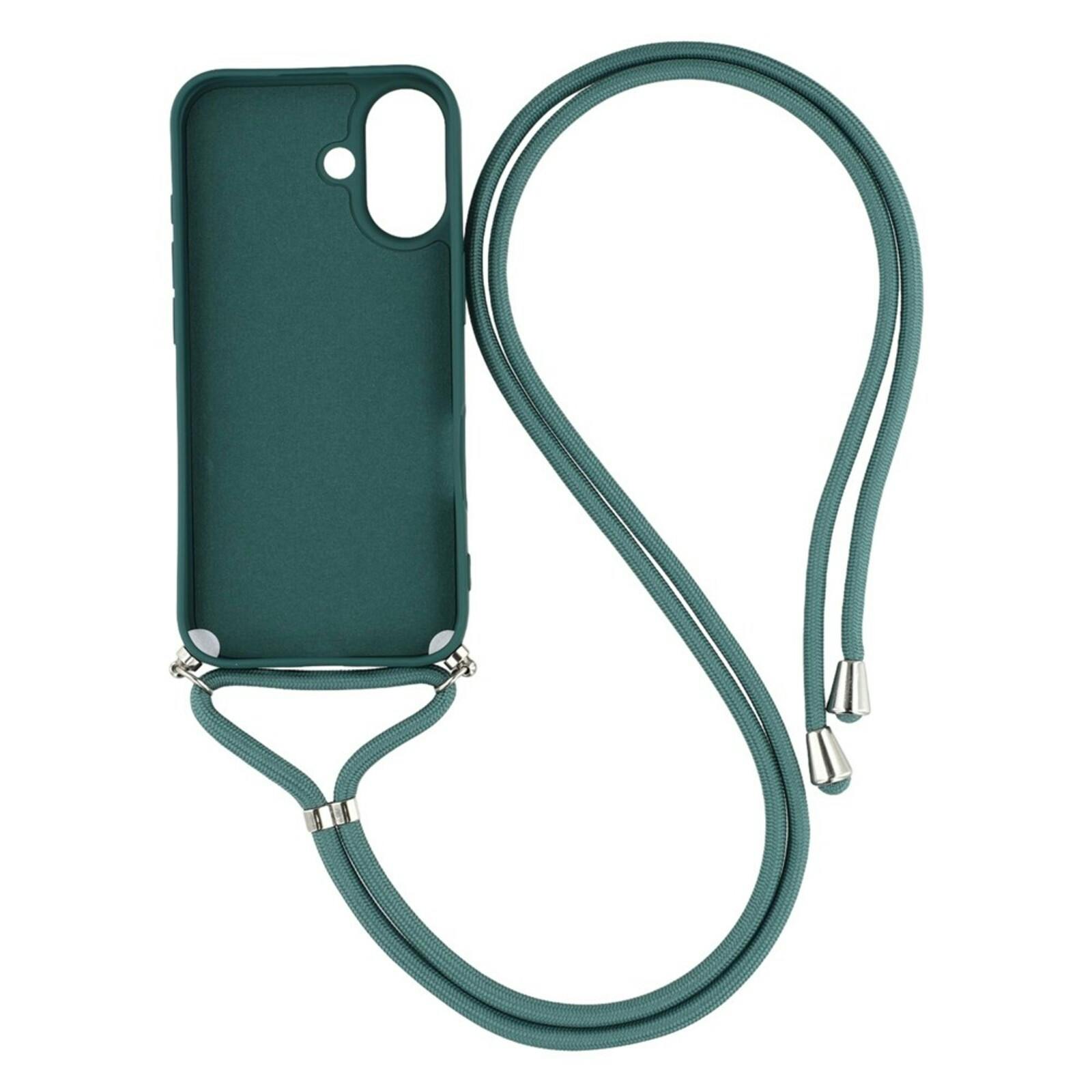 Mocaa Apple iPhone 17 Hoesje met Koord Groen
