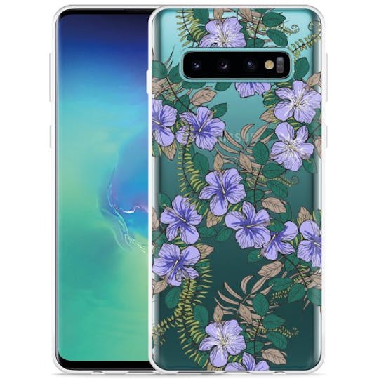 Just in Case Galaxy S10 Purple Flower Case