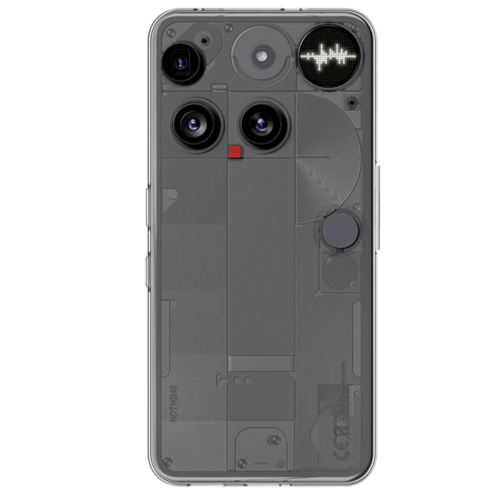 Just in Case Nothing Phone (3) TPU Hoesje Transparant