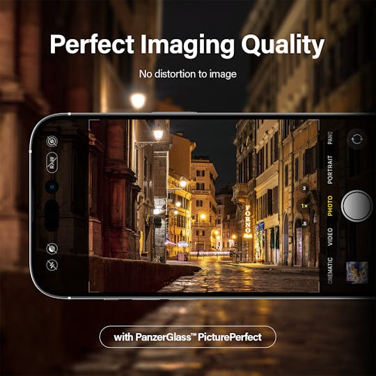 PanzerGlass iPhone 14 Pro (Max) Camera Screenprotector Transparant