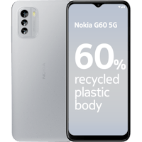 Nokia G60 5G Ice Grey - Voorkant & achterkant