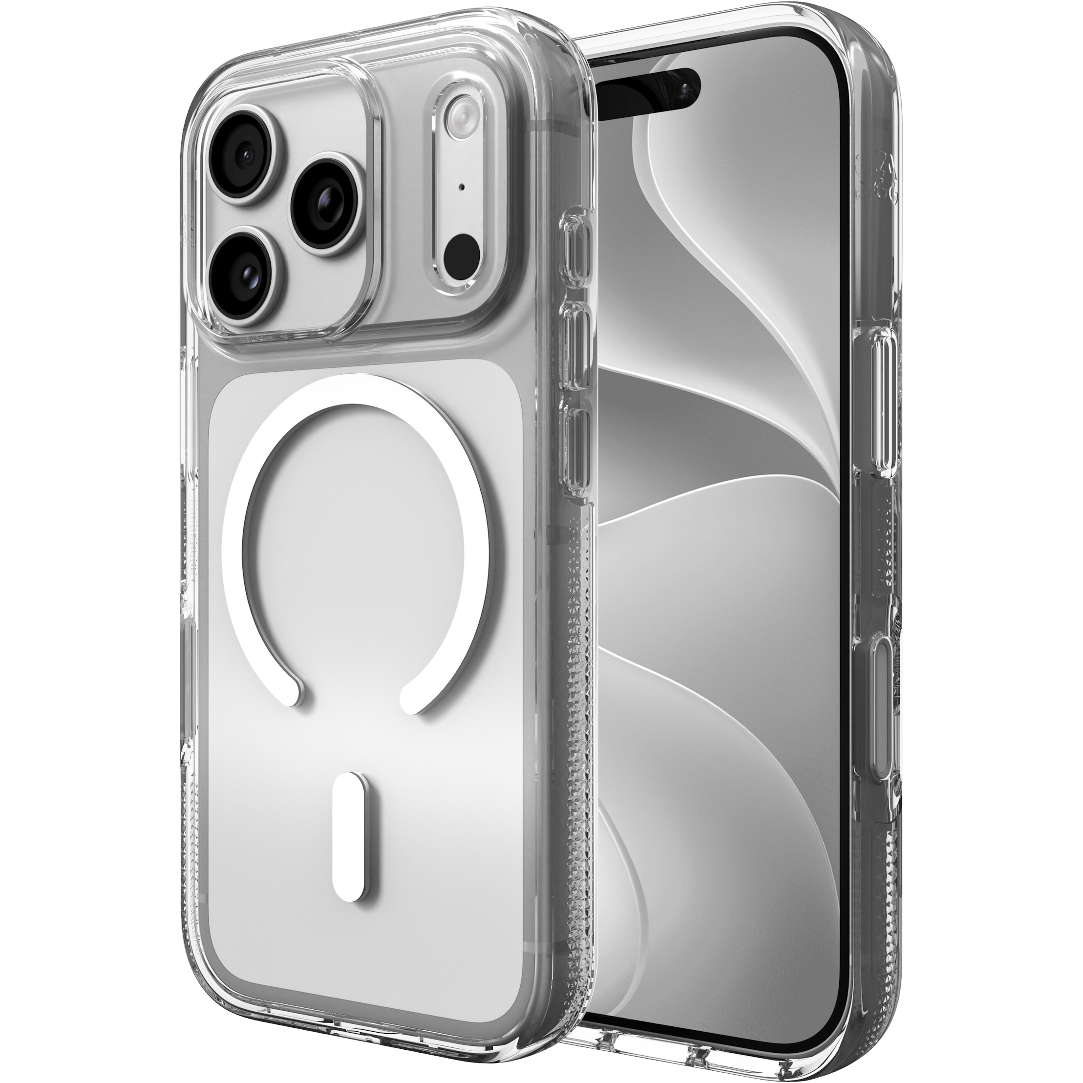 ZAGG iPhone 17 Pro / 18 Pro MagSafe Crystal Palace Hoesje Transparant - Voorkant