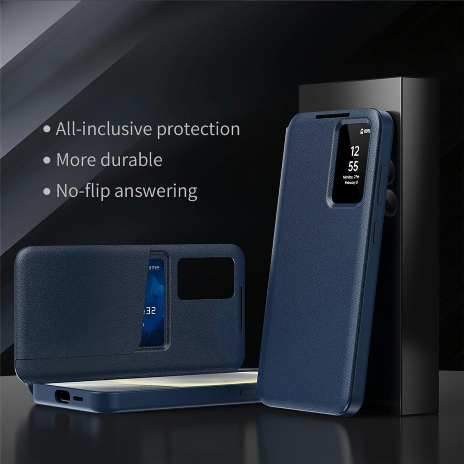 CaseBody Samsung Galaxy S24 Smart Cover Blauw