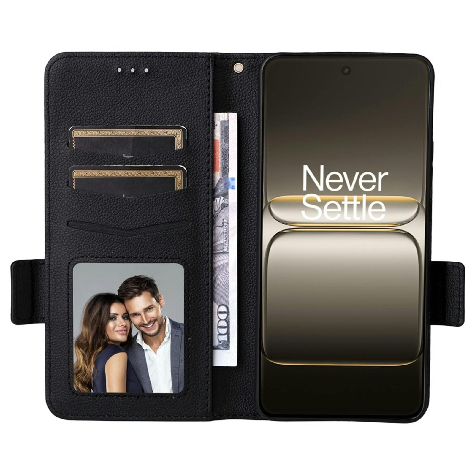 Comfycase OnePlus Nord CE5 Book Case met Koord Zwart