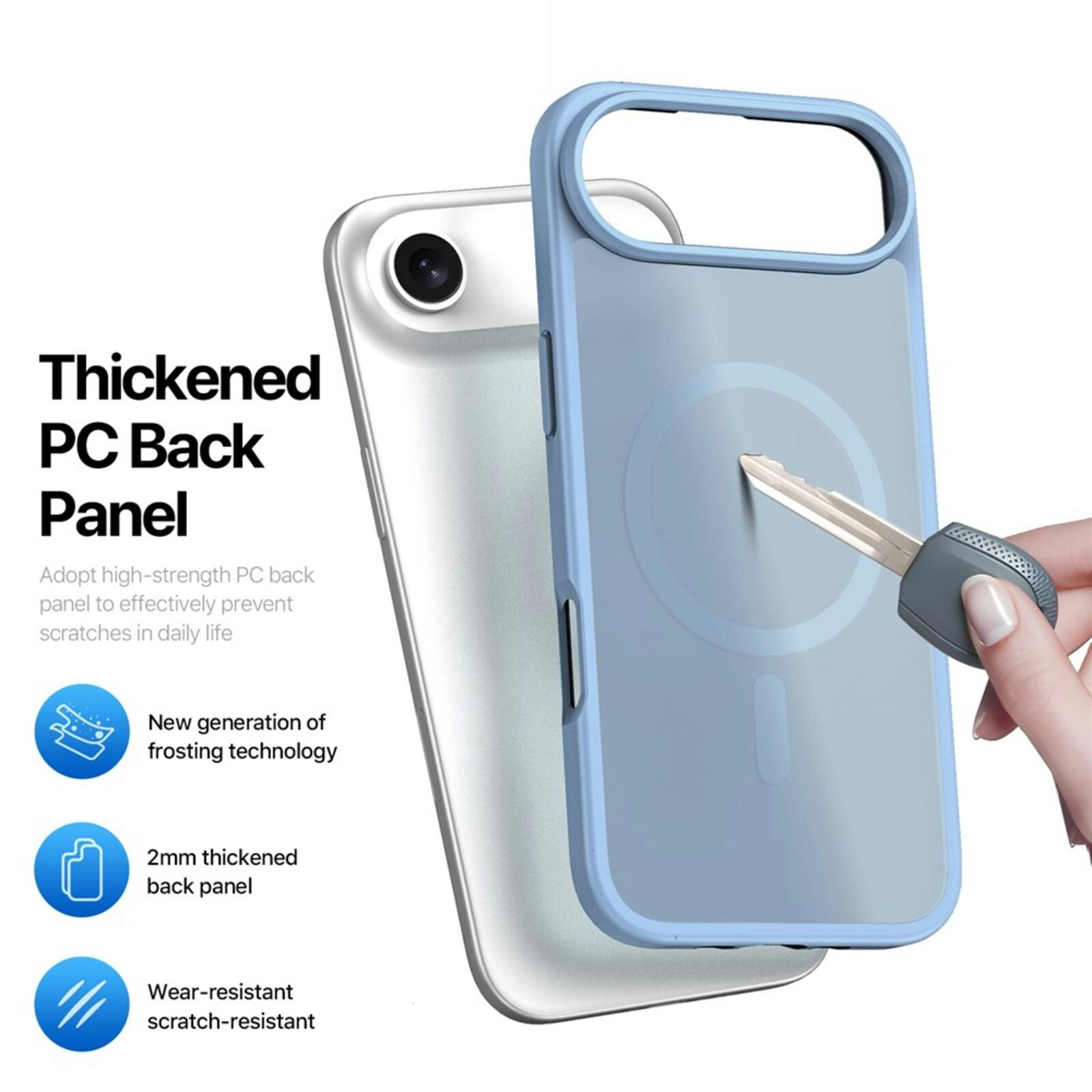 DUX DUCIS Apple iPhone 17 Air Mat MagSafe Hoesje Blauw