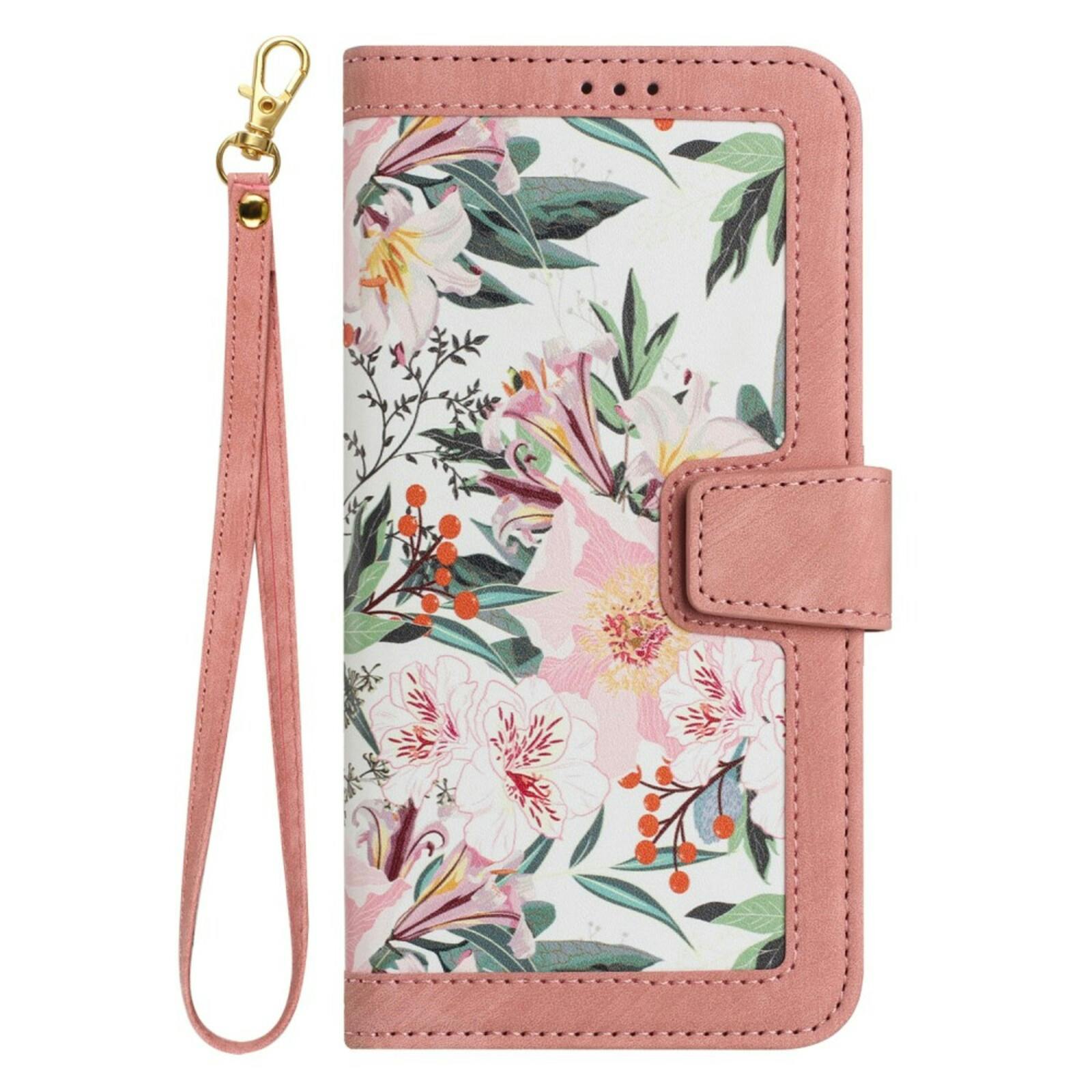 Mocaa Apple iPhone 16e Floral Series Bookcase Roze