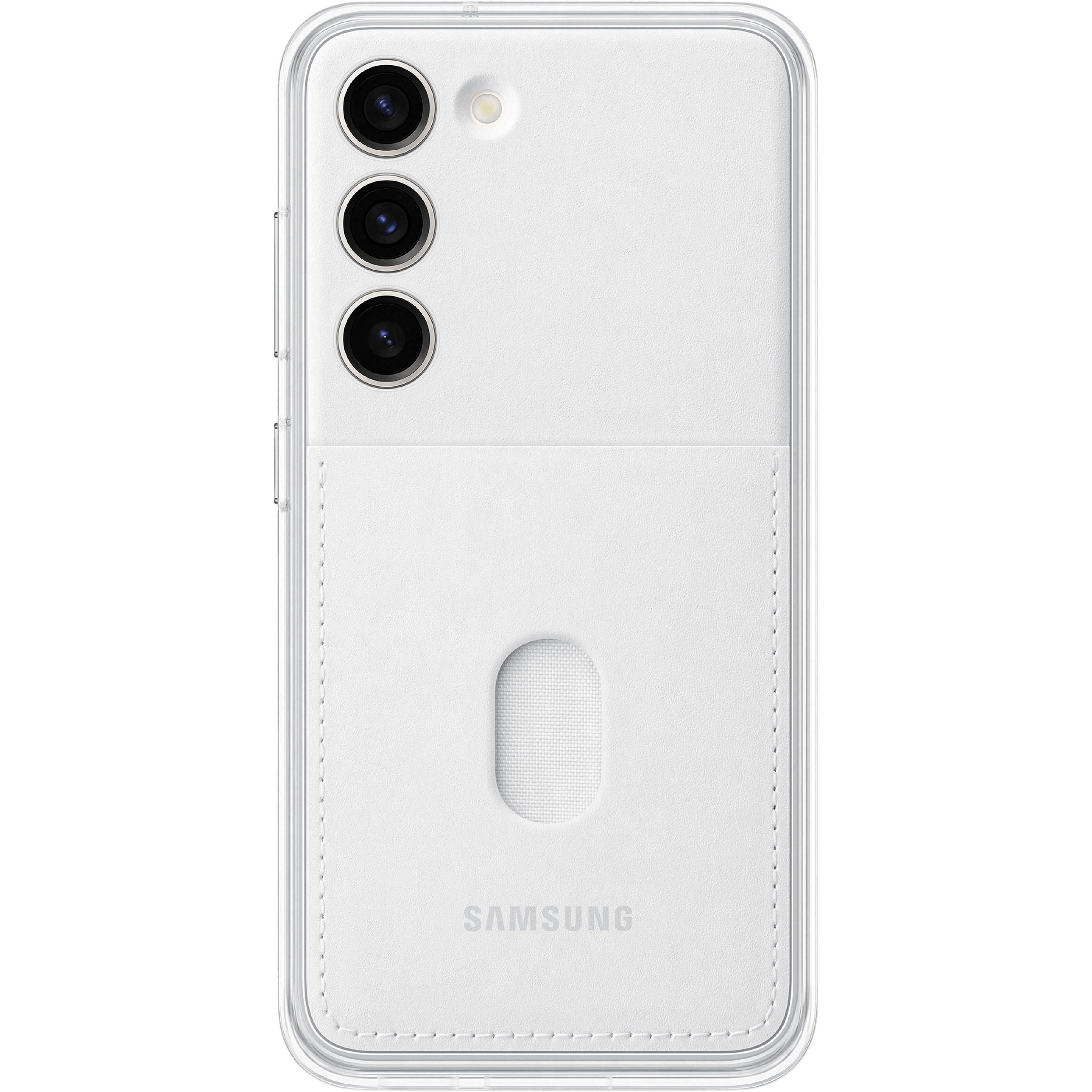 Samsung Galaxy S23 Frame Case Wit - Achterkant