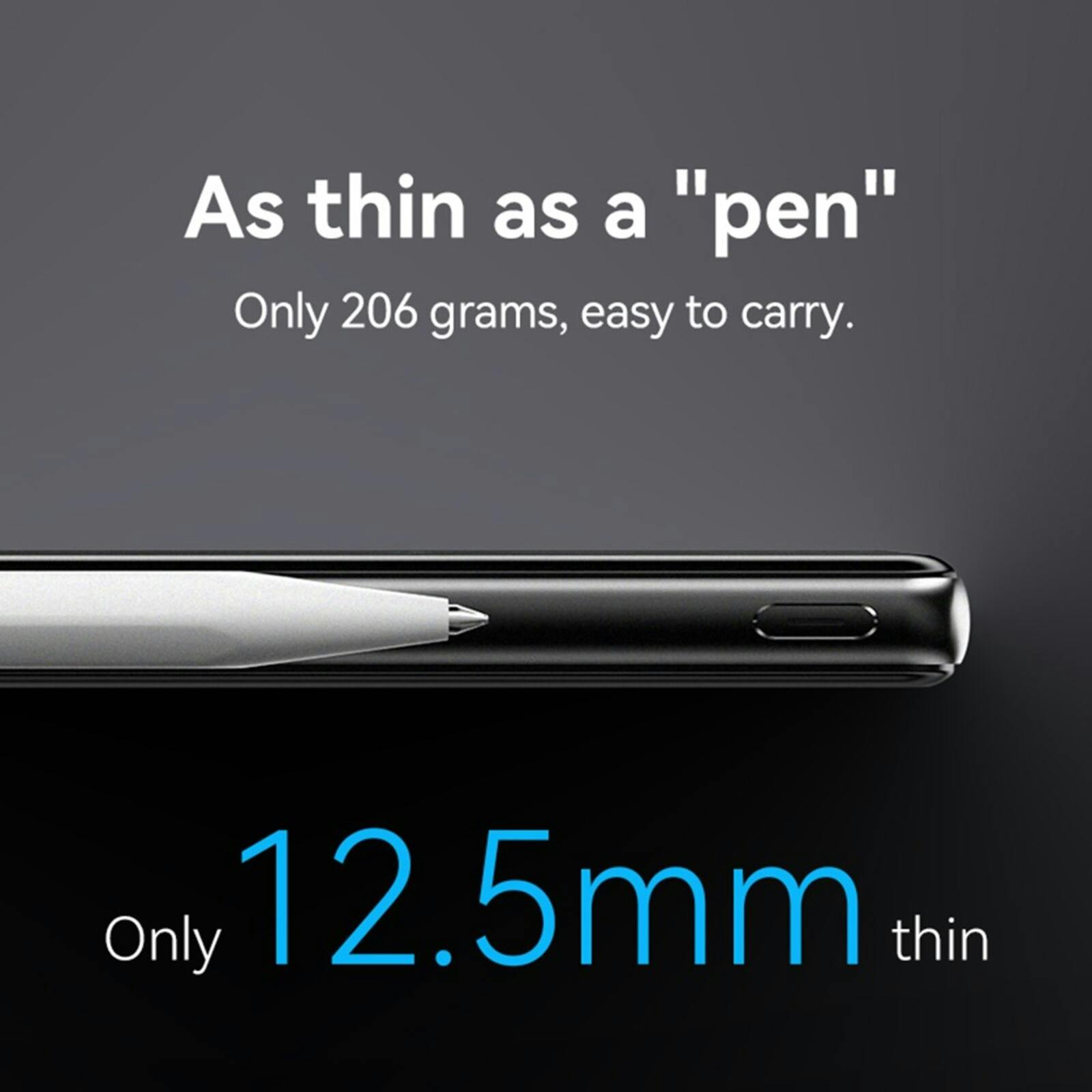 Kuulaa Sleek Display MagSafe Powerbank 10.000mAh Zwart