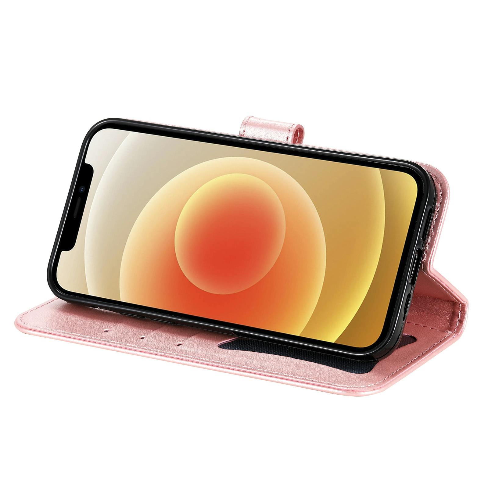 Comfycase Xiaomi Redmi 15C Floral Bookcase Hoesje Roze