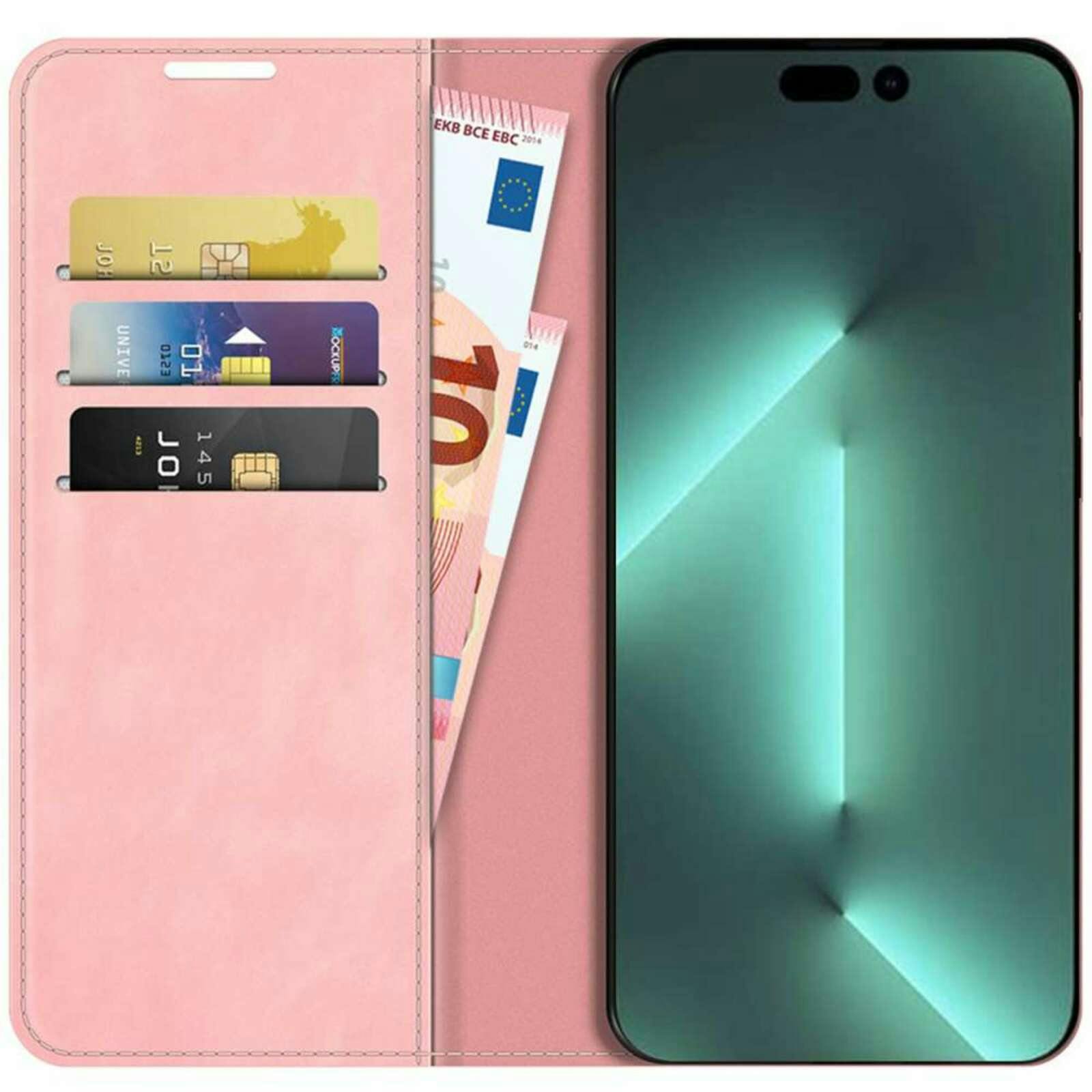 Just in Case iPhone 14 Pro Max Portemonnee Hoesje Roze