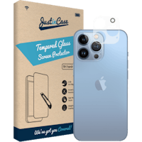 Just in Case iPhone 14 Pro Gehard Glazen Camera Protector Transparant - Voorkant