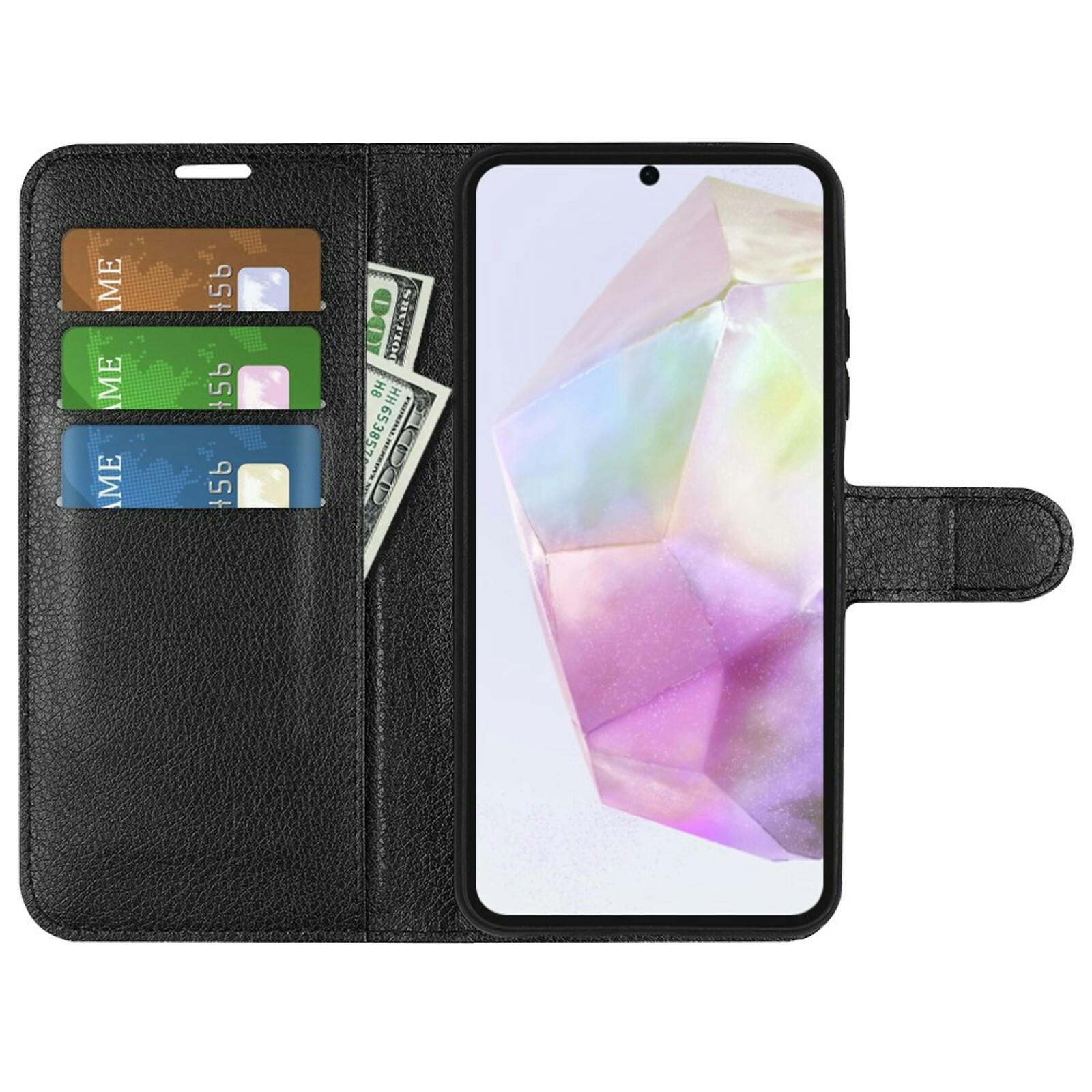 Comfycase Samsung Galaxy A36 Bookcase Hoesje Zwart