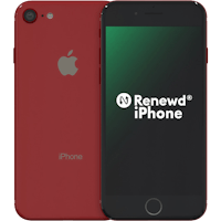 Apple iPhone SE 2020 (Refurbished) Red - Voorkant & achterkant