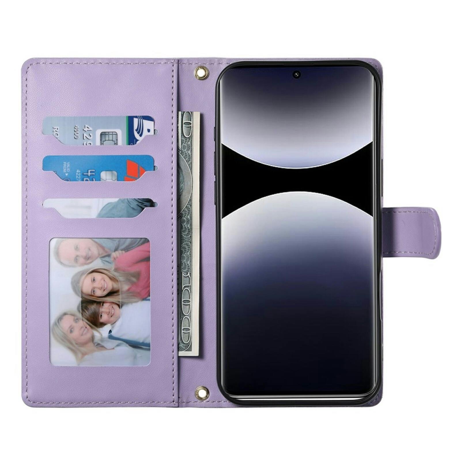 Comfycase Xiaomi Redmi Note 15 Pro Bookcase met Koord Paars