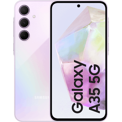 Samsung Galaxy A35 5G Awesome Lilac - Voorkant & achterkant