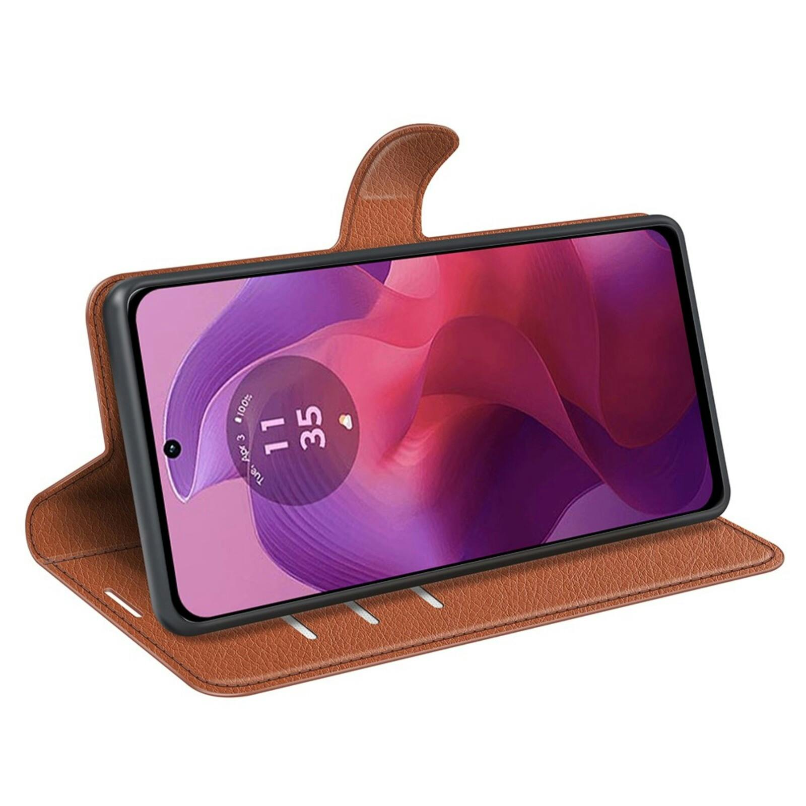 Mocaa Motorola E14 Slim-Fit Book Case Bruin