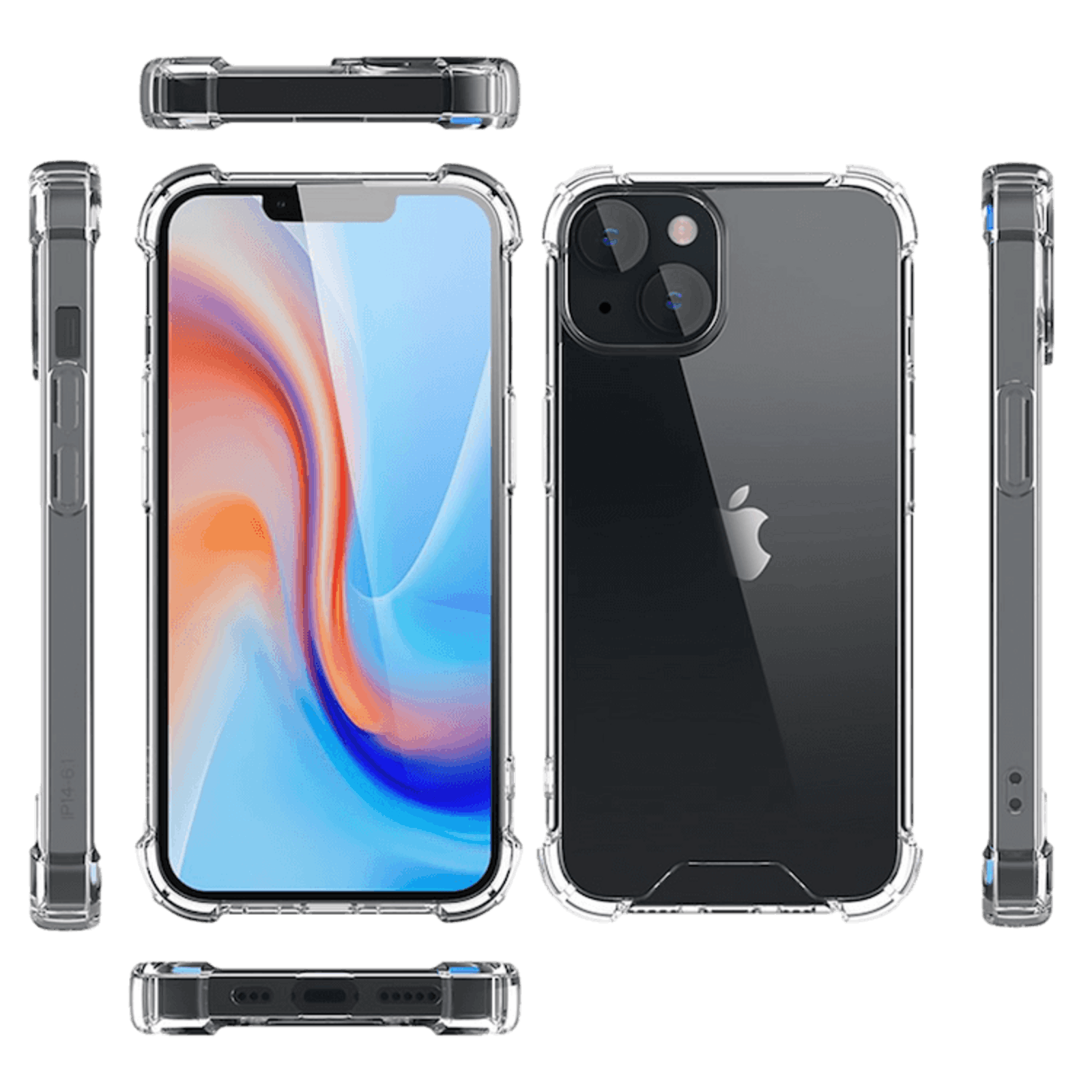 CaseBody iPhone 14 ShockProof Hoesje Transparant