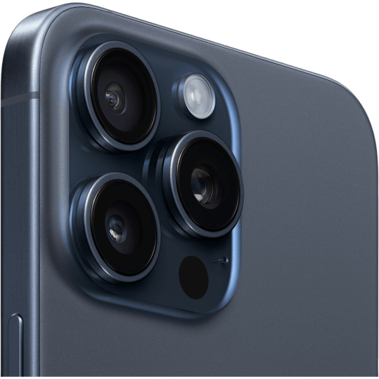 Apple iPhone 15 Pro Max camera titanium blauw