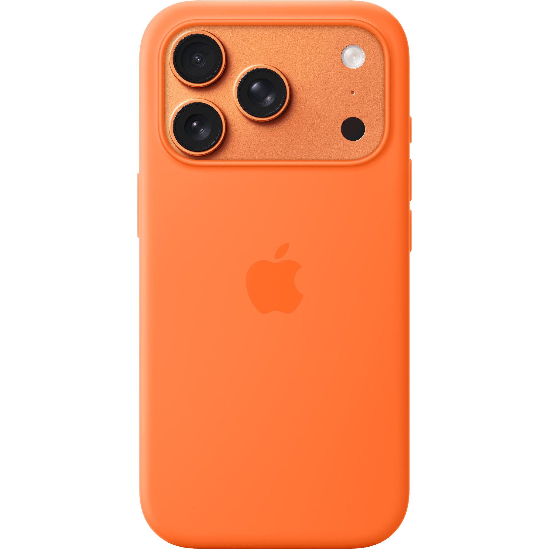 Apple iPhone 17 Pro Max Siliconen MagSafe Hoesje Oranje - Voorkant