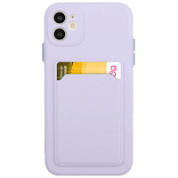CaseBody iPhone 11 Telefoonhoesje met Kaarthouder Paars