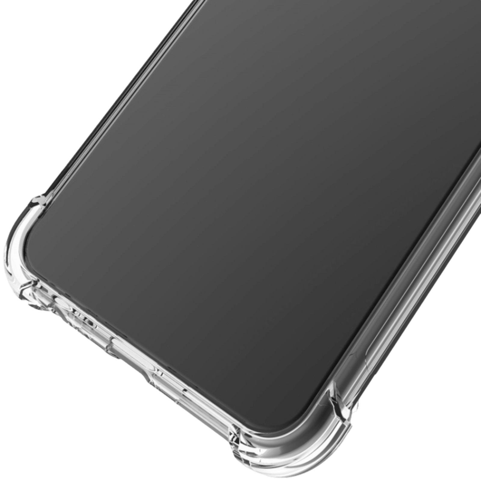 Imak Samsung Galaxy A12 Airbag Shockproof Hoesje mét Screenprotector Transparant