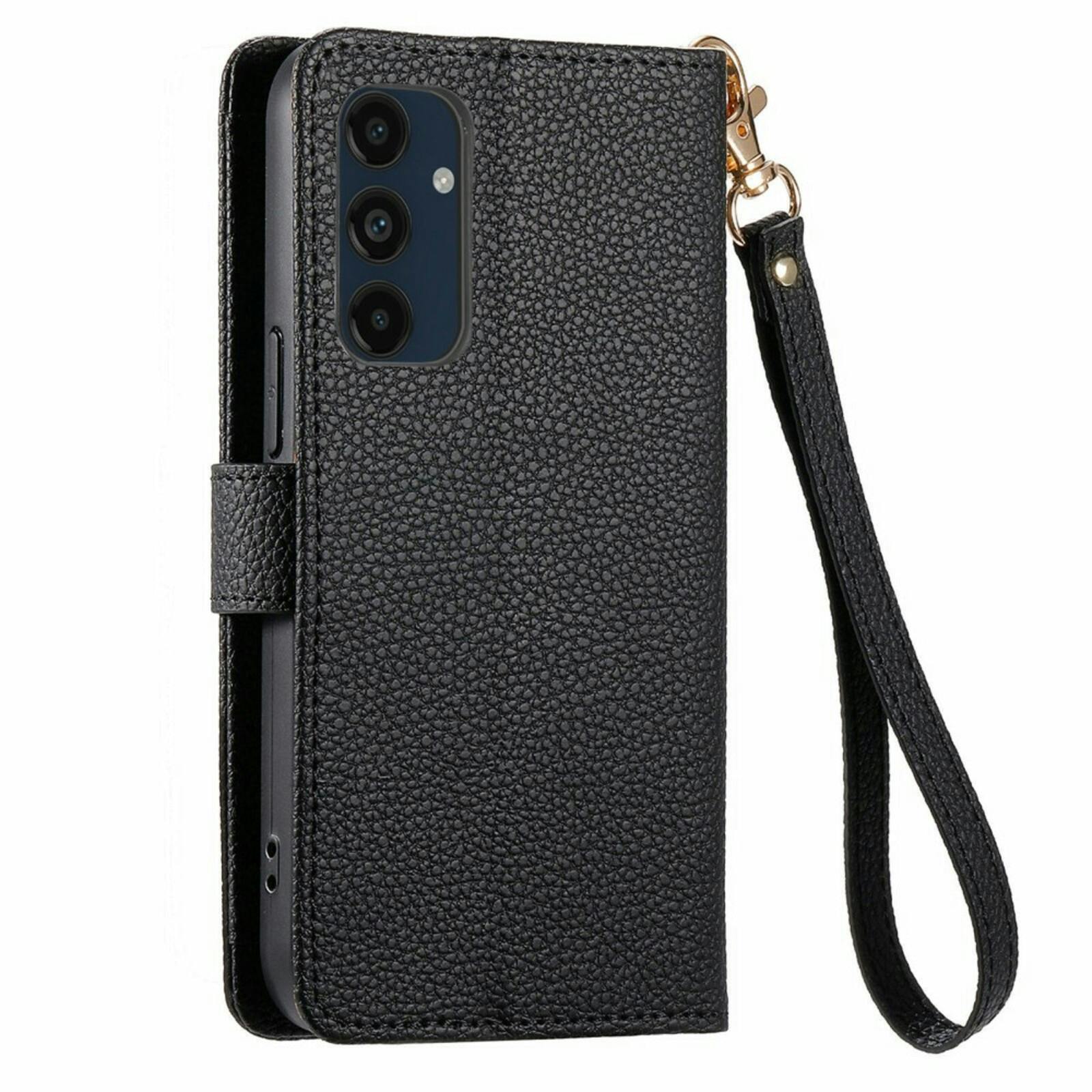 Mocaa Samsung Galaxy A16 Love Heart Wallet Hoesje Zwart