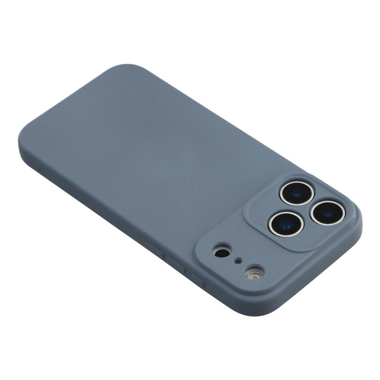 Mocaa Apple iPhone 17 Pro Max Lens Protection Hoesje Blauwgrijs