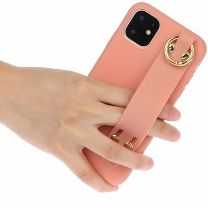 Comfycase iPhone 12 (Pro) Strap Holder Case Oranje