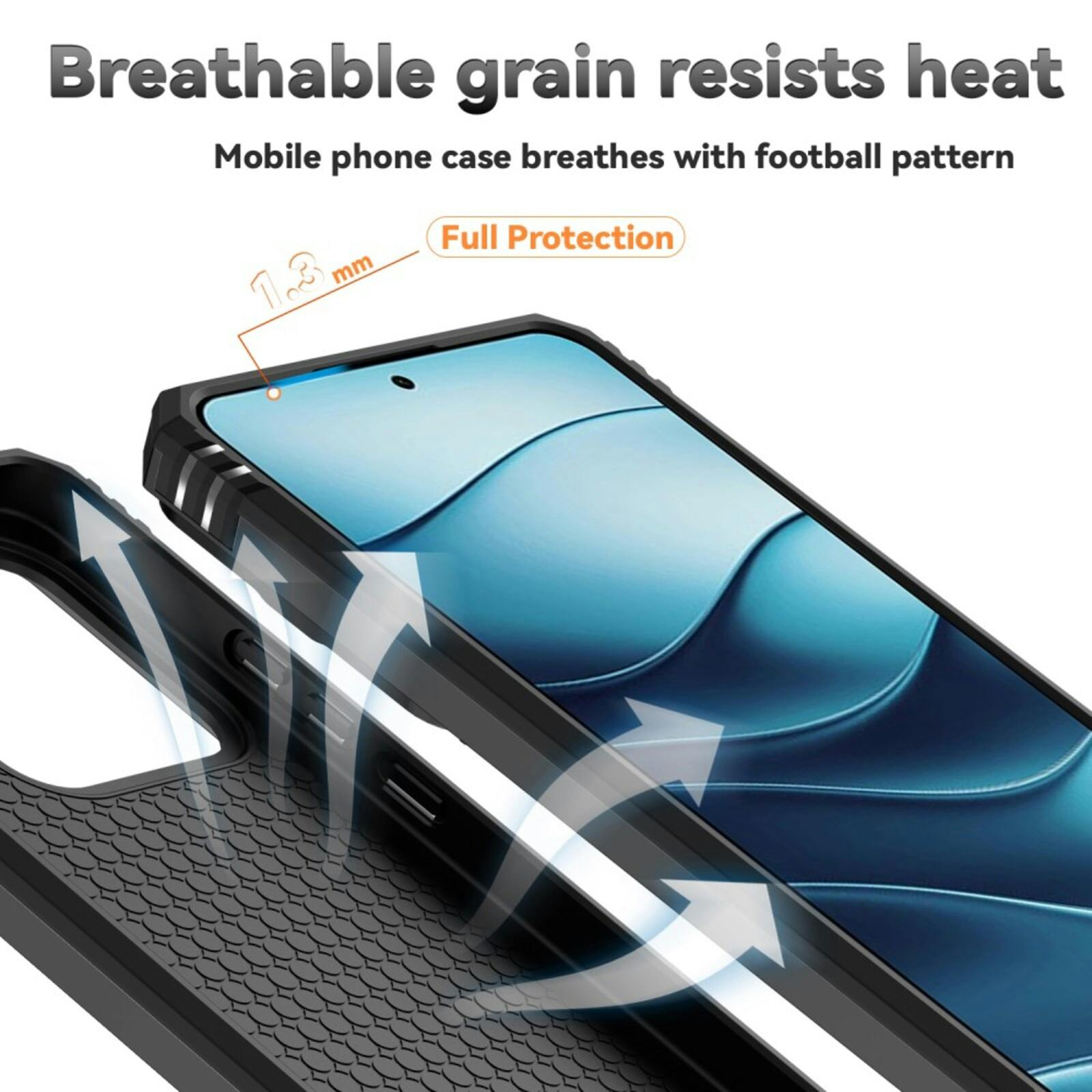 CaseBody Xiaomi Redmi Note 14 5G Shield Case Zwart