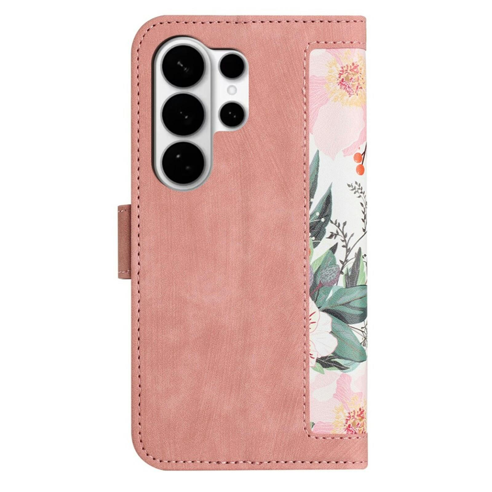 Mocaa Samsung Galaxy S26 Ultra Floral Series Bookcase Roze