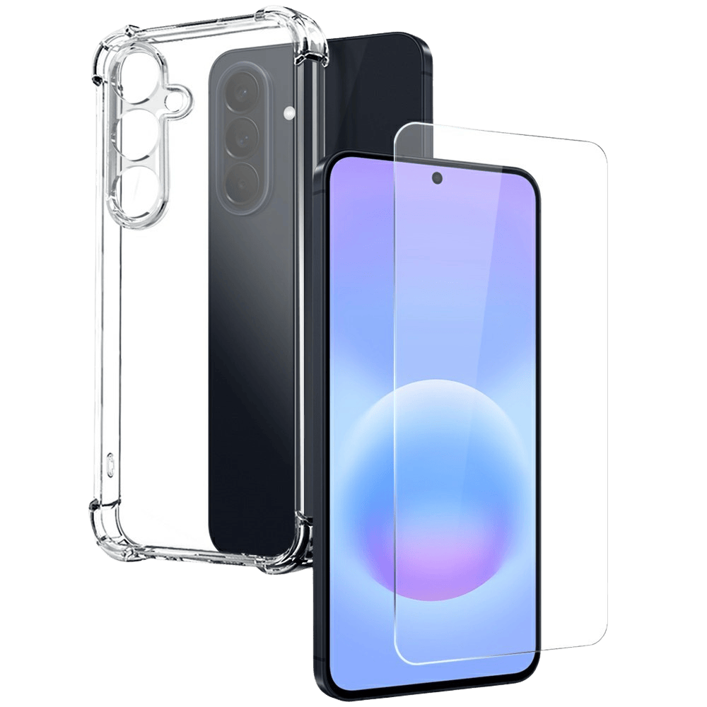 Northjo Samsung Galaxy A57 Shockproof Hoesje en Screenprotector Transparant