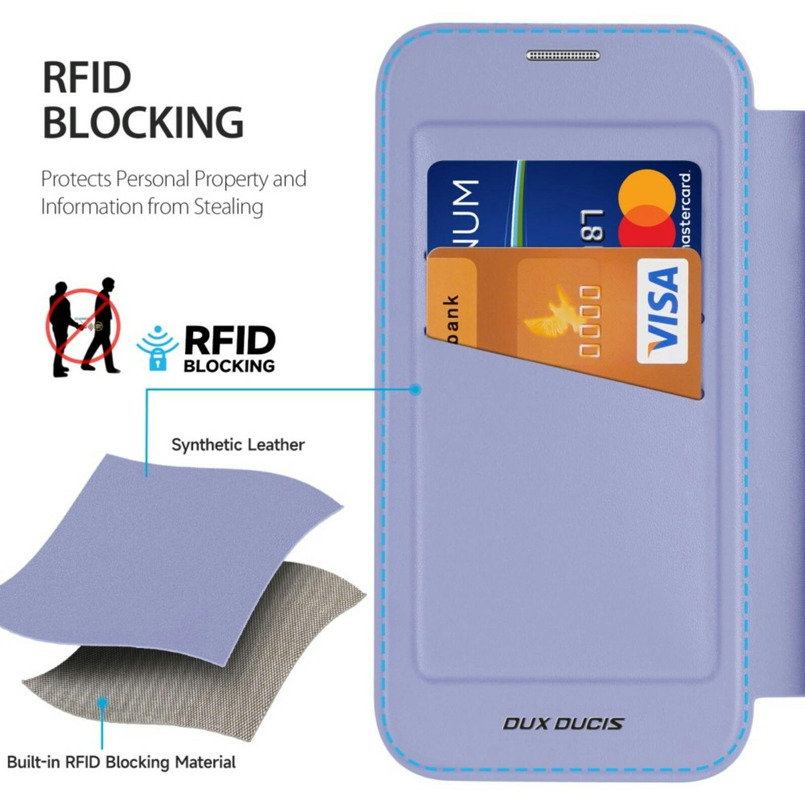 DUX DUCIS Samsung A15 Skin X Pro Hoesje Paars