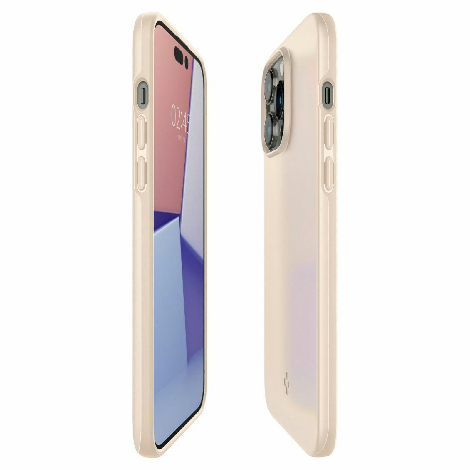 Spigen iPhone 14 Pro Thin Fit Hoesje Beige