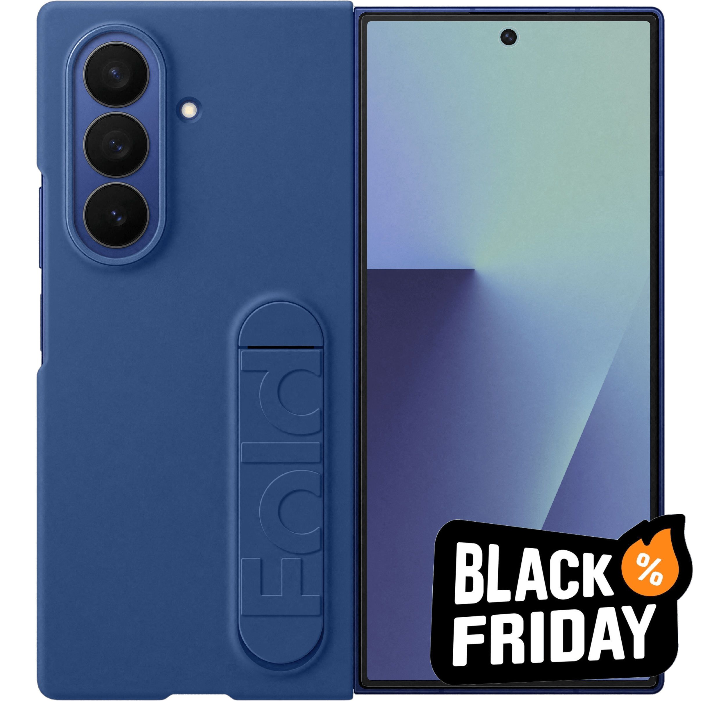 Samsung Galaxy Z Fold7 Siliconen Case Blauw