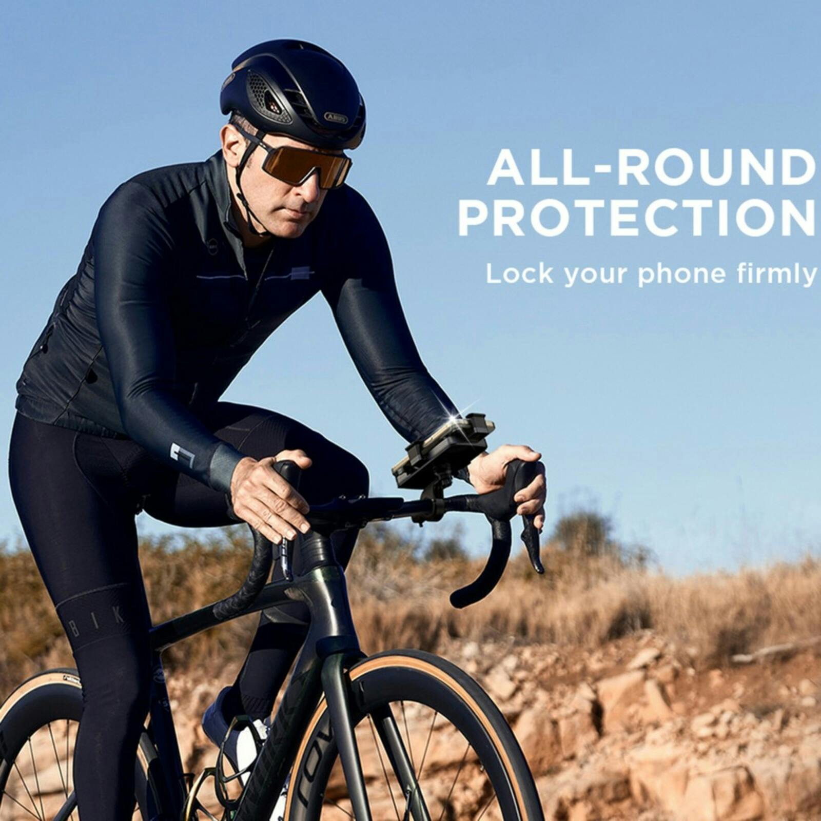 Joyroom Rugged Fietshouder Smal Stuur Zwart