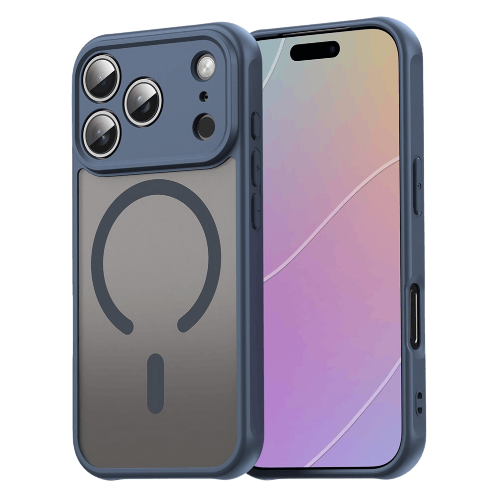 Mocaa Apple iPhone 17 Pro Slim Anti-Shock MagSafe Hoesje Blauw